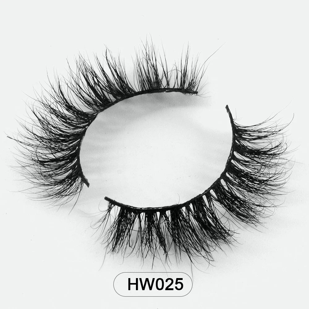 Dropshipping Wholesale Natural Wispy 3d Mink False Lashes Makeup Mink Fake Eyelashes With Soft Band Make-up For Women