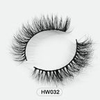 HZJY 10-15mm 3D Real Mink Handmade Crossing Lashes Individual Strip Thick Lash Fake Eyelashes with free paper boxes