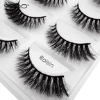 YSDO 5 Pairs Eyelashes Mink Strip Lashes Dramatic Eyelashes Natural 3D Mink Eyelashes Makeup False Eyelashes Cilios Maquiagem