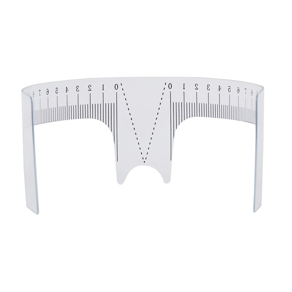 10PCS Reusable Semi Permanent Eyebrow Ruler Eye Brow Measure Tool Eyebrow Guide Ruler Microblading Calliper Stencil Makeup Tools