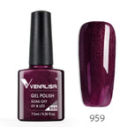 VENALISA Nail Gel Polish Semi Permanent Gellack Nail Art Salon 120 Color Glitter 7.5ml Soak off Organic UV LED Nail Gel Varnish