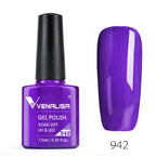 VENALISA Nail Gel Polish Semi Permanent Gellack Nail Art Salon 120 Color Glitter 7.5ml Soak off Organic UV LED Nail Gel Varnish