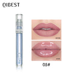 QIBEST Moisturizer Plumper Lip Gloss Long Lasting Transparent Lipgloss Base Watery Luster Glossy Lip Tint Waterproof Lips Makeup