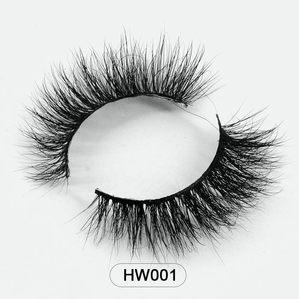 Dropshipping Wholesale Natural Wispy 3d Mink False Lashes Makeup Mink Fake Eyelashes With Soft Band Make-up For Women