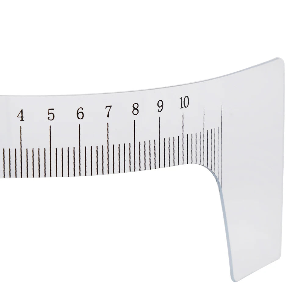10PCS Reusable Semi Permanent Eyebrow Ruler Eye Brow Measure Tool Eyebrow Guide Ruler Microblading Calliper Stencil Makeup Tools