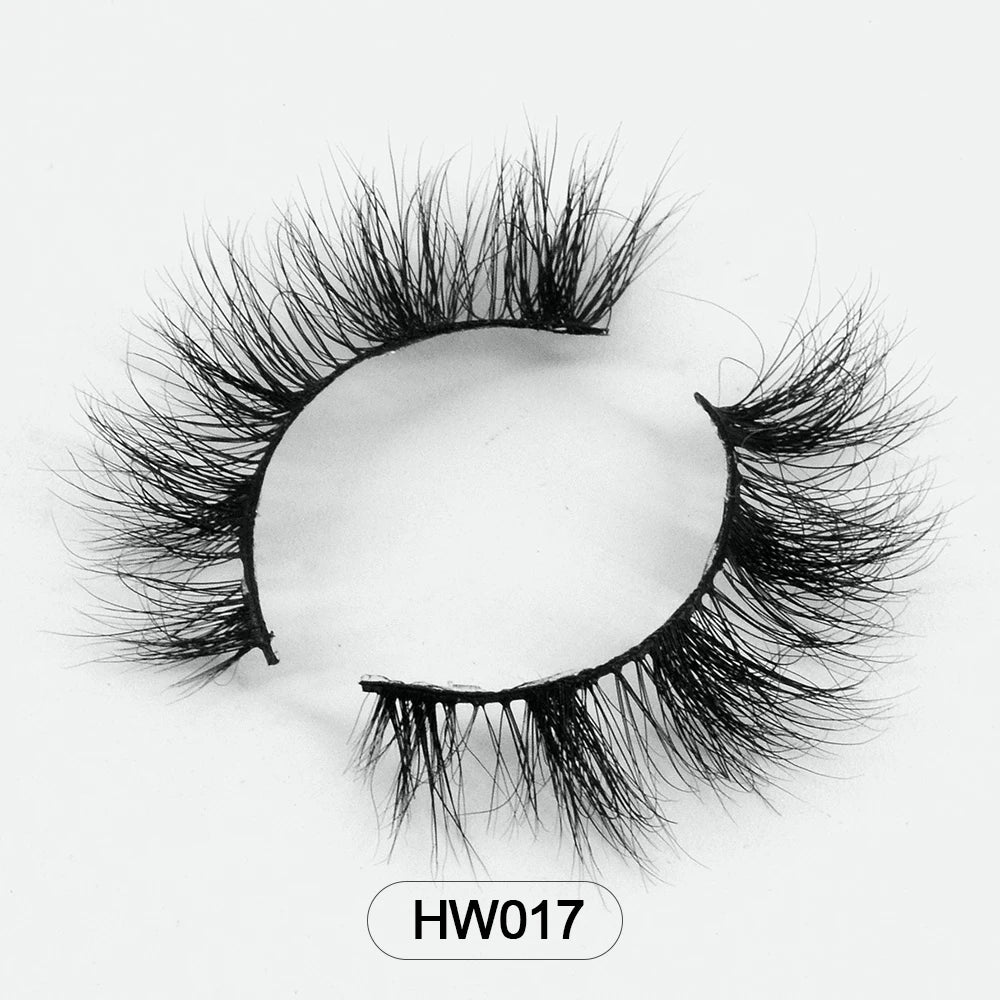 Dropshipping Wholesale Natural Wispy 3d Mink False Lashes Makeup Mink Fake Eyelashes With Soft Band Make-up For Women