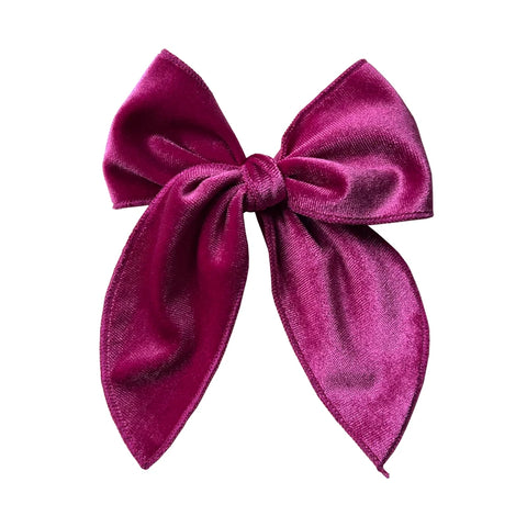 Velvet Fable Bow Hair Clips Baby Girls Women Large Sailor Bow Hair Accessories for Kids Christmas Hair Bow Barrettes