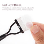 New Black Pink Eyelash Curler Metal Eyelash Brush Comb Portable Lash Separator Foldable Mascara Curl Beauty Makeup Cosmetic Tool