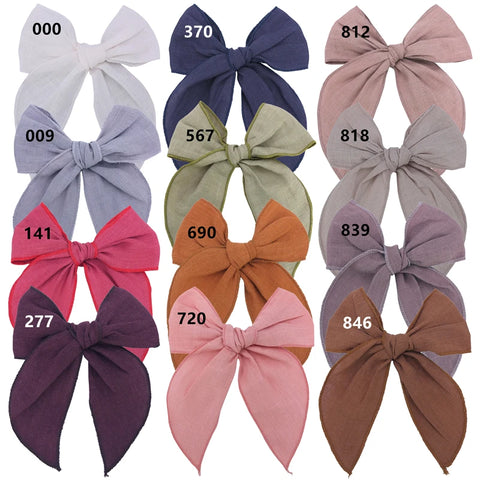 Velvet Fable Bow Hair Clips Baby Girls Women Large Sailor Bow Hair Accessories for Kids Christmas Hair Bow Barrettes