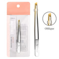 Stainless Steel Flat/Slant Tip Multifunction Tweezer Eyebrow Tweezer Face Hair Removal Make Up Tool False Eyelashes Tweezer Tool