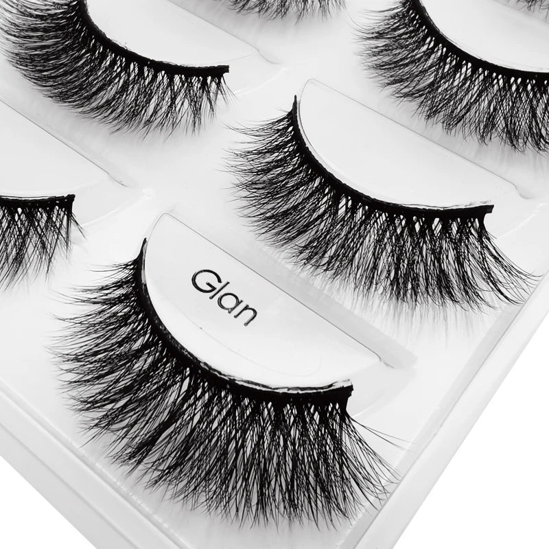 YSDO 5 Pairs Eyelashes Mink Strip Lashes Dramatic Eyelashes Natural 3D Mink Eyelashes Makeup False Eyelashes Cilios Maquiagem
