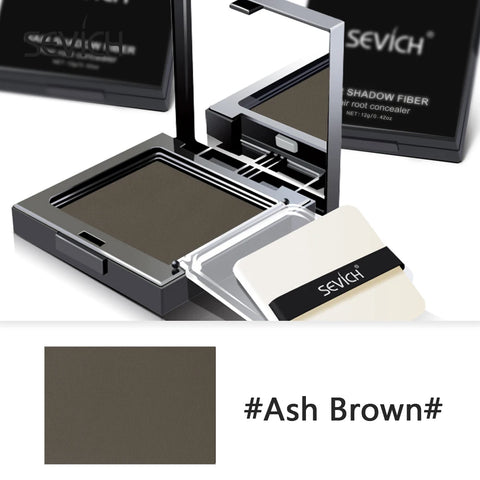 Sevich Hair Shadow Powder Waterproof Hairline Powder White Grey Hair Root Cover Up 3 Colors 12g Hair Concealer With Puff