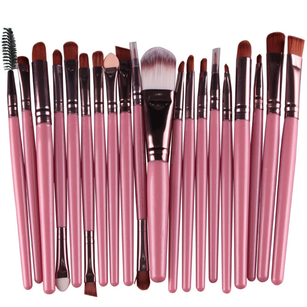 20Pcs Makeup Brush Set Cosmetic Powder Eye Shadow Eyeliner Foundation Blush Blend Beauty Woman Makeup Brushes Maquiagem