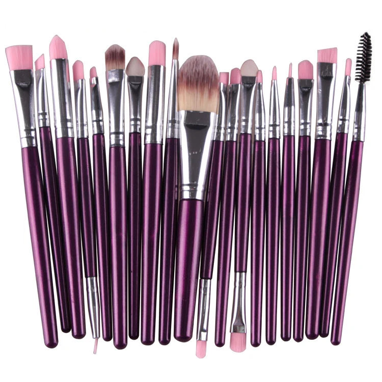 20Pcs Makeup Brush Set Cosmetic Powder Eye Shadow Eyeliner Foundation Blush Blend Beauty Woman Makeup Brushes Maquiagem