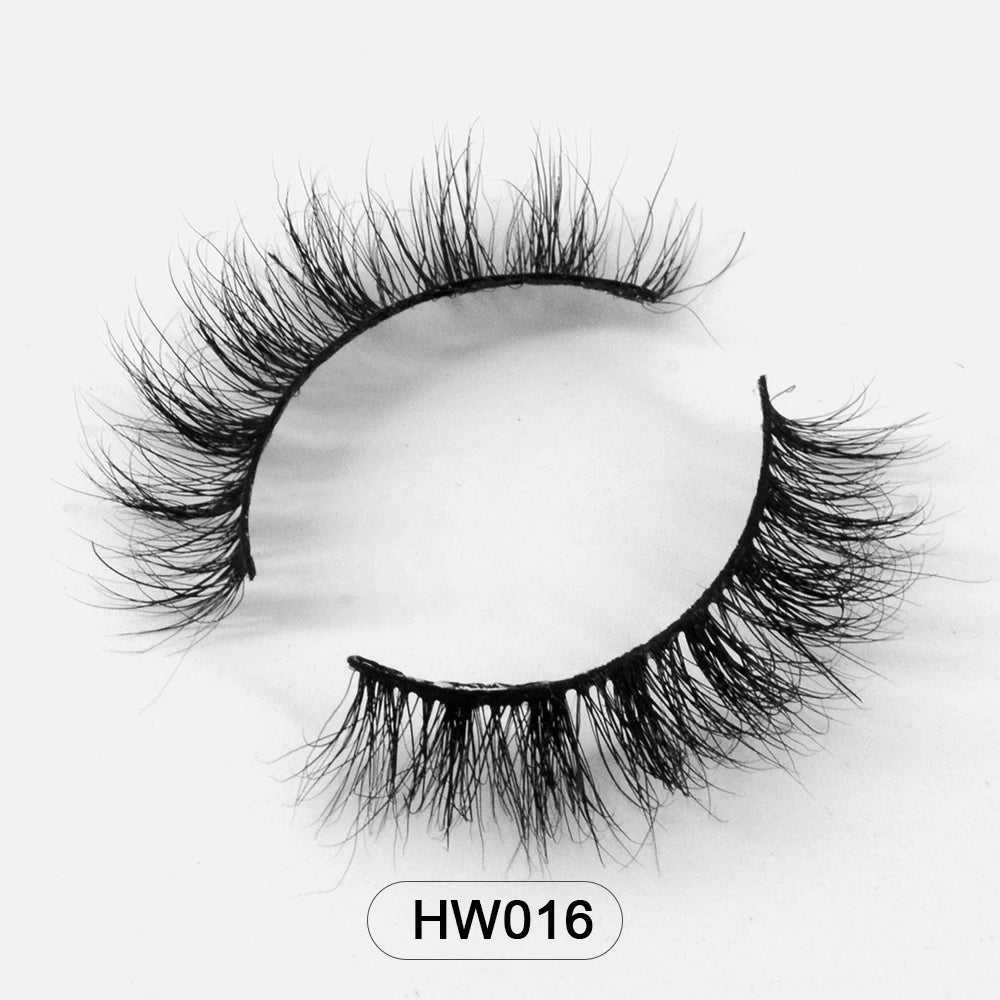 Dropshipping Wholesale Natural Wispy 3d Mink False Lashes Makeup Mink Fake Eyelashes With Soft Band Make-up For Women