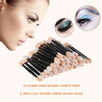 SHIDISHANGPIN 30/50/100PC Eye Shadow Brush Makeup Dual Sided Sponge Nylon Set Eye Shadow Brushes For Cosmetic Applicator Makeup