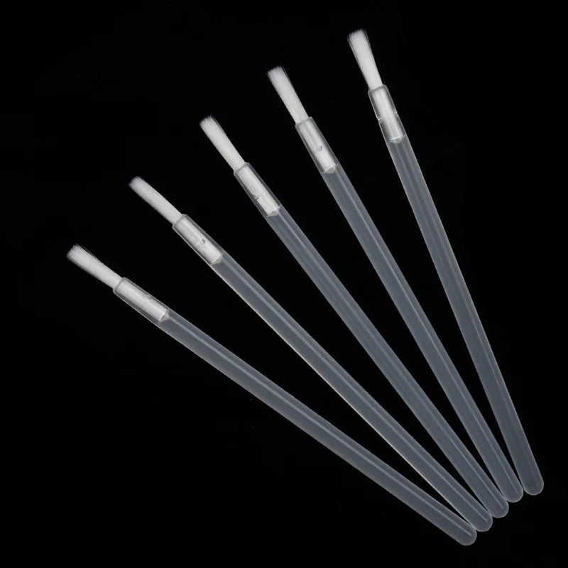 100 pcs Disposable Nylon Fiber Lip Brush Lipstick Wands Clean Applicator lip Gloss Brushes portable Cosmetic women Makeup Tools