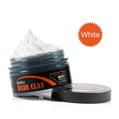 Sevich 100g Hair Clay Long-lasting Hair Cream for Men Hair Long-lasting Strong Modeling Hold Low Shine Hair Styling Wax 2 Color