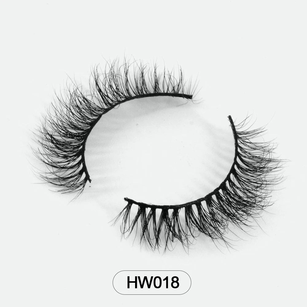 Dropshipping Wholesale Natural Wispy 3d Mink False Lashes Makeup Mink Fake Eyelashes With Soft Band Make-up For Women