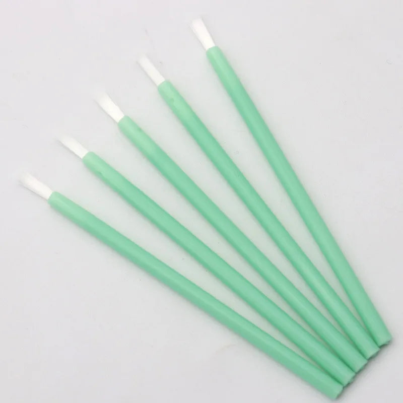100 pcs Disposable Nylon Fiber Lip Brush Lipstick Wands Clean Applicator lip Gloss Brushes portable Cosmetic women Makeup Tools