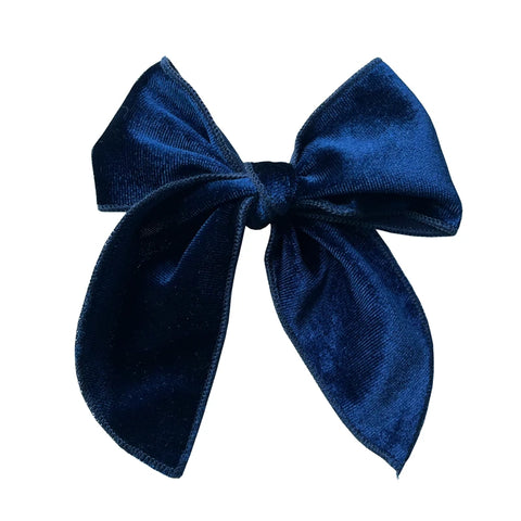 Velvet Fable Bow Hair Clips Baby Girls Women Large Sailor Bow Hair Accessories for Kids Christmas Hair Bow Barrettes