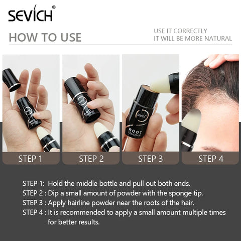 SEVICH 2.5g Hair Root Touch-Up Waterproof Hairline Shadow Hair Line Filling Pen Makeup Grey Hair Cover Up Tool Unisex