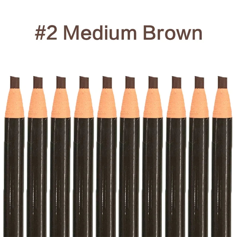 10pcs Eyebrow Pencil Women Makeup Tint Waterproof Hensi Cheap Pencil Black Brown Available Natural Beauty Cosmetics Wholesale
