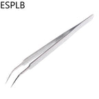 160mm Long Ultra Precision Stainless Steel Tweezers Industry Straight Curved Electronic Pointed Tweezers for Phone Repair