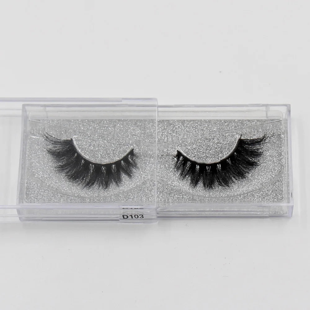 LEHUAMAO 3D Mink Lashes Makeup Eyelashes Natural Fluffy Long Fake Lashes Full Stripe Reusable False Eyelash Extension