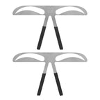 Makeup Eyebrow Stencil Ruler Eyebrow Metal Permanent Makeup Tattoo Position Shape Ruler for Beauty Cosmetic DIY Template Tools