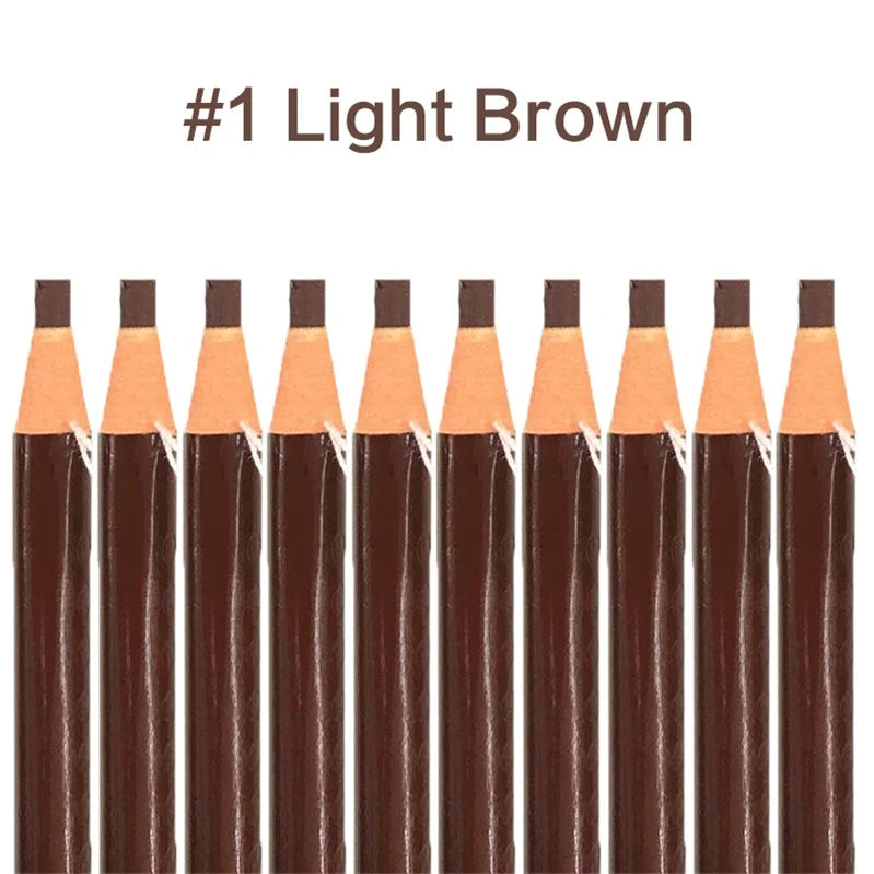 10pcs Eyebrow Pencil Women Makeup Tint Waterproof Hensi Cheap Pencil Black Brown Available Natural Beauty Cosmetics Wholesale