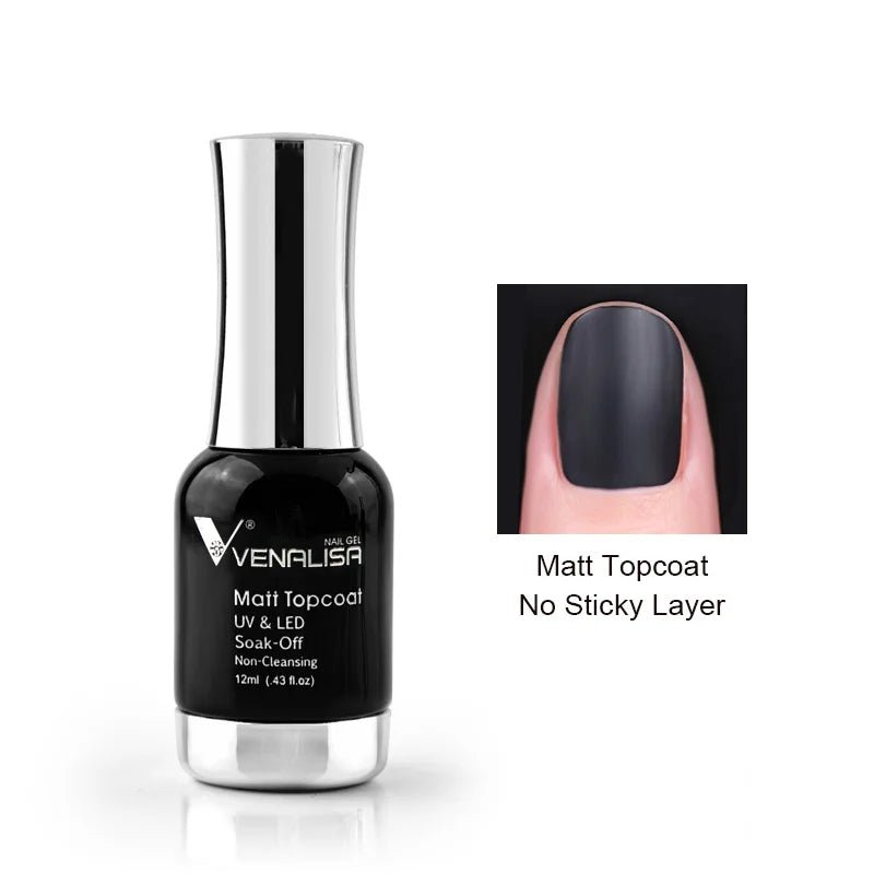 Venalisa 12ml Platinum Gel Nail Polish Super Shiny Effect Nail Gel Perfect Soak off UV&LED Nail Color Foil Chrome Gel Polish
