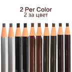 10pcs Eyebrow Pencil Women Makeup Tint Waterproof Hensi Cheap Pencil Black Brown Available Natural Beauty Cosmetics Wholesale