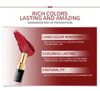 IMAGIC Lipstick Moisturizer Lips Smooth Lip Stick Long Lasting Charming Lip Lipstick Cosmetic Beauty Makeup 12 Colors