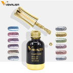 Venalisa 12ml Platinum Gel Nail Polish Super Shiny Effect Nail Gel Perfect Soak off UV&LED Nail Color Foil Chrome Gel Polish