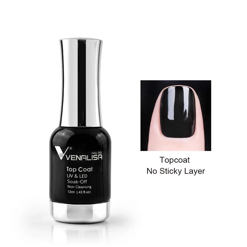Venalisa 12ml Platinum Gel Nail Polish Super Shiny Effect Nail Gel Perfect Soak off UV&LED Nail Color Foil Chrome Gel Polish