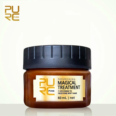 PURC 5 Seconds Magical Hair Mask Smoothing Repairs Damaged Frizz Hair Keratin Scalp Treatment Cream Professional Hair Care