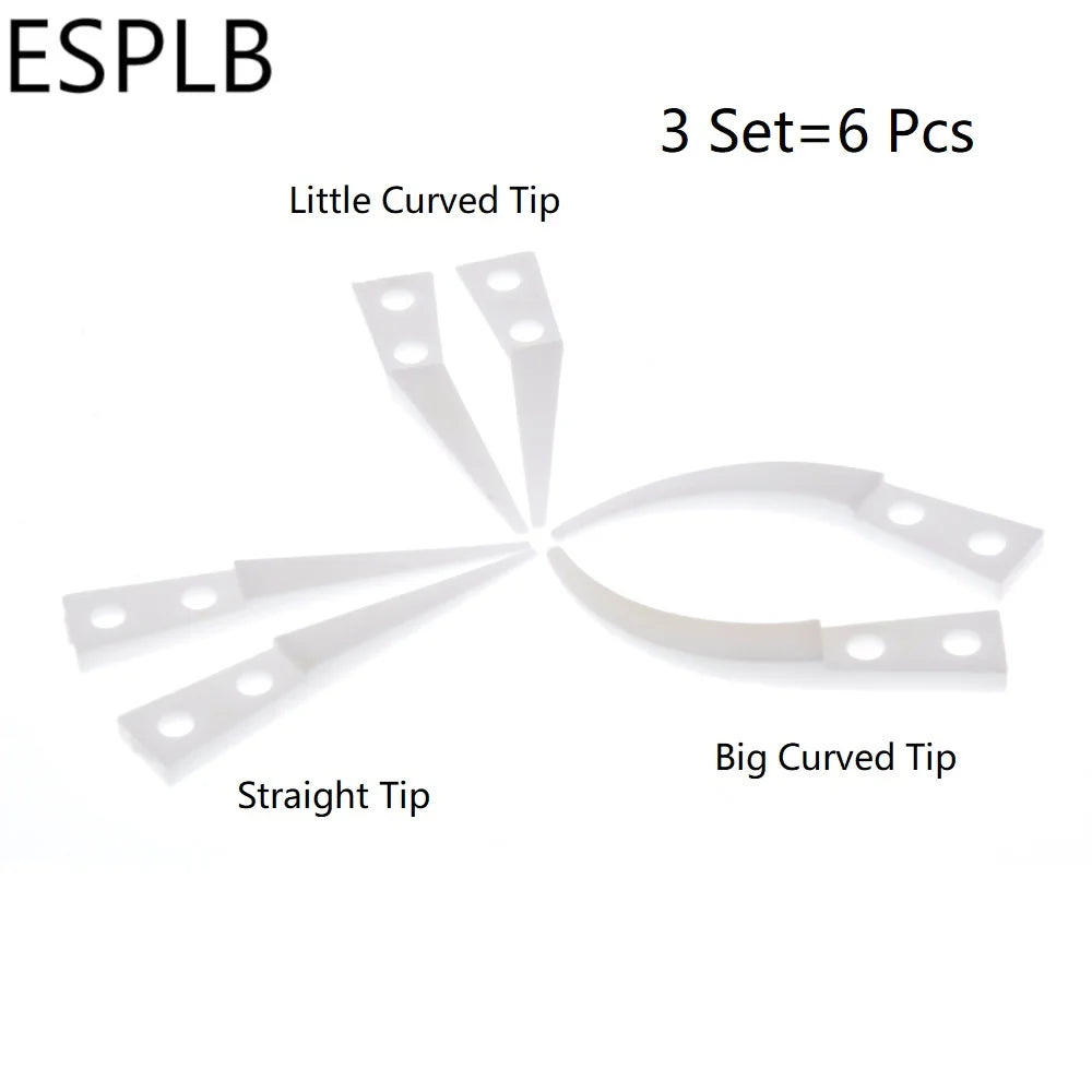 ESPLB Anti-Static Ceramic Tweezers Stainless Steel Industrial Ceramic Tweezers Insulated Straight/Curved Tip Black-Whit Tweezers
