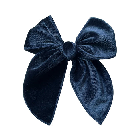 Velvet Fable Bow Hair Clips Baby Girls Women Large Sailor Bow Hair Accessories for Kids Christmas Hair Bow Barrettes