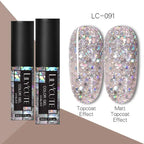 LILYCUTE 5ML Metallic Painting Liner Gel Nail Polish Super Bright Gold Silver Mirror Drawing Gel Semi Permanent Line French Nail