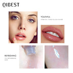 QIBEST Moisturizer Plumper Lip Gloss Long Lasting Transparent Lipgloss Base Watery Luster Glossy Lip Tint Waterproof Lips Makeup