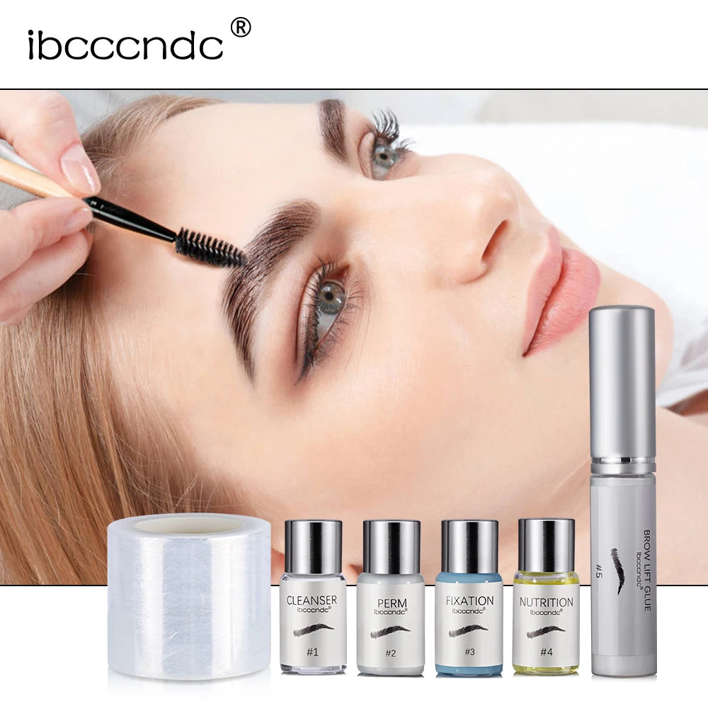 Professional 5ml Brow Lamination Perming Lotion Eye Brow Lifting Kit Semi-Permanent Brows Setting Keratin Salon Home Use