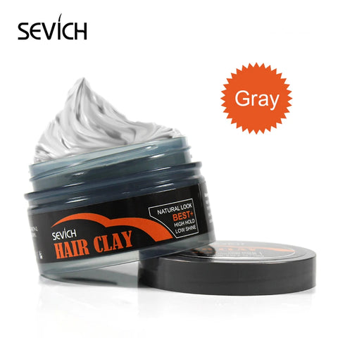 Sevich 100g Hair Clay Long-lasting Hair Cream for Men Hair Long-lasting Strong Modeling Hold Low Shine Hair Styling Wax 2 Color
