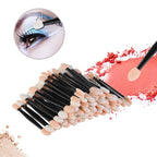 SHIDISHANGPIN 30/50/100PC Eye Shadow Brush Makeup Dual Sided Sponge Nylon Set Eye Shadow Brushes For Cosmetic Applicator Makeup