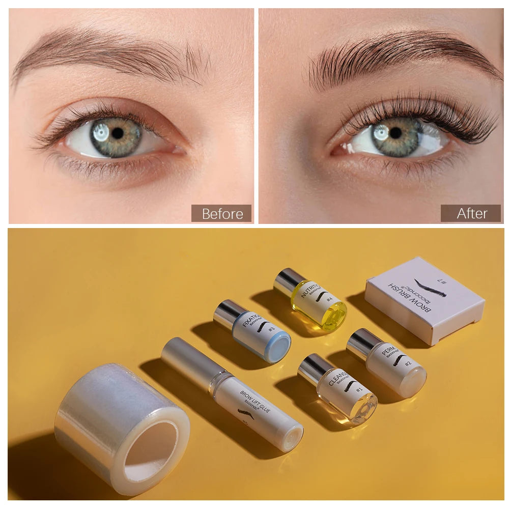 Professional 5ml Brow Lamination Perming Lotion Eye Brow Lifting Kit Semi-Permanent Brows Setting Keratin Salon Home Use