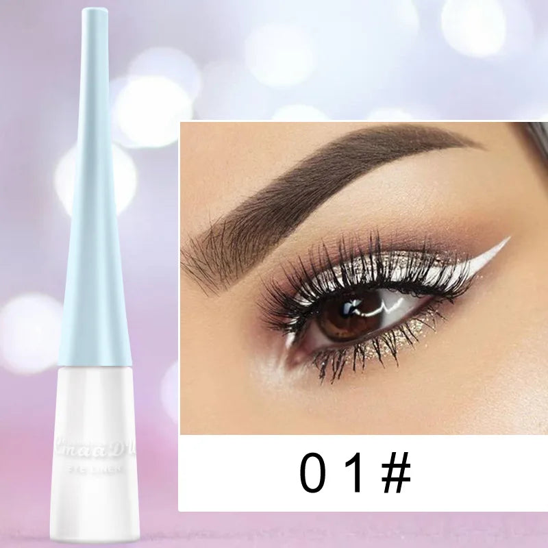 17 Colors Neon Liquid Eyeliner Pencil Waterproof Colorful Blue Green Yellow White Eye Liner Pen Women Makeup Eyes Cosmetics