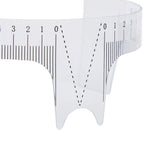 10PCS Reusable Semi Permanent Eyebrow Ruler Eye Brow Measure Tool Eyebrow Guide Ruler Microblading Calliper Stencil Makeup Tools