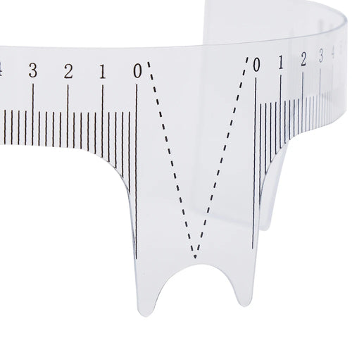 10PCS Reusable Semi Permanent Eyebrow Ruler Eye Brow Measure Tool Eyebrow Guide Ruler Microblading Calliper Stencil Makeup Tools