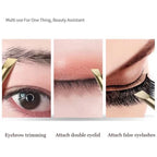 Stainless Steel Flat/Slant Tip Multifunction Tweezer Eyebrow Tweezer Face Hair Removal Make Up Tool False Eyelashes Tweezer Tool