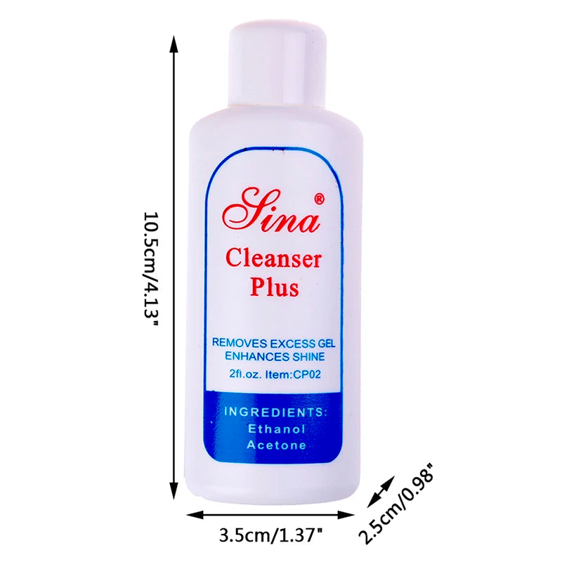 Liquid Surface Sticky Degreaser For Nail UV Gel Polish Excess Remover 60ML Cleanser Plus Layer Residue Nail Art Acrylic Clean